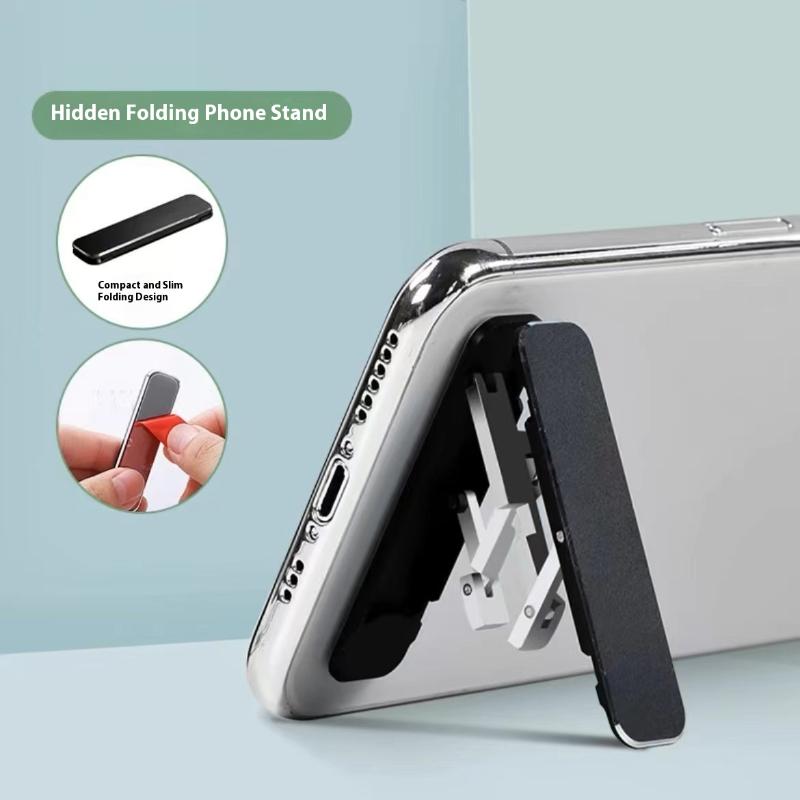 Mobile Hanger Arm - 1/3個入りミニインビジブル折りたたみ式携帯電話スタンド、アルミ合金製デスクトップマウント、角度調整可能な携帯電話ホルダー。