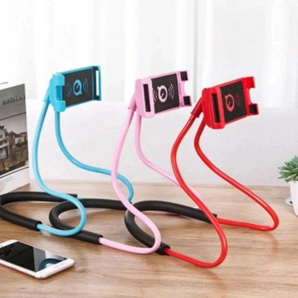Mobile Hanger Arm - ユニバーサルネックハンギング携帯電話ホルダー、iPhone、Samsung、Xiaomi、Huaweiスマートフォン用動画撮影スタンド