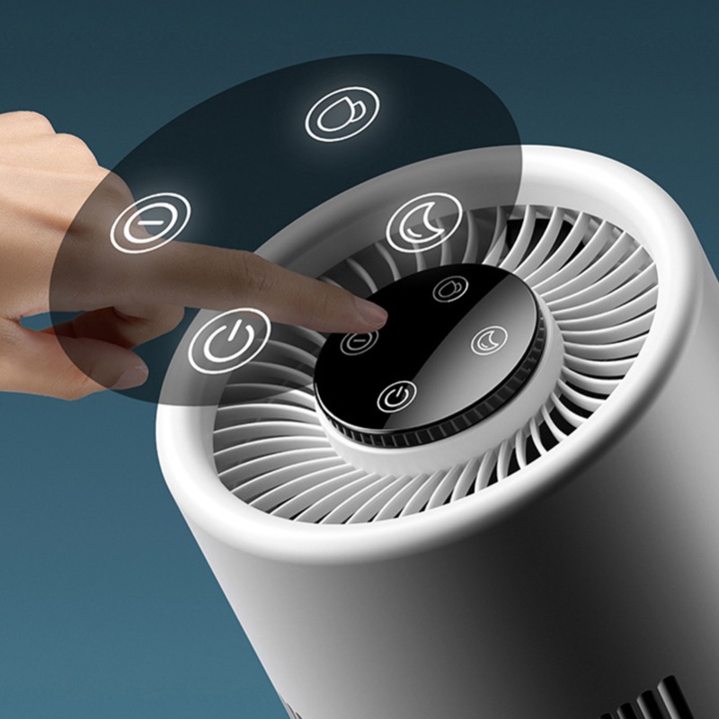 Humidifier Nursery Quiet - 4L水タンク搭載空気清浄機と加湿器 2 in 1 静音加湿器 デスクトップ空気清浄機