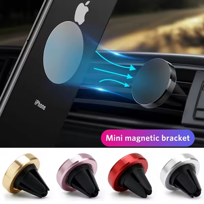 Mobile Hanger Arm - 磁気式車載スマホホルダー エアコン吹き出し口用 スマートフォン/携帯スタンドブラケット 車載GPS対応 iPhone/Xiaomi Mi/Samsung/LG対応