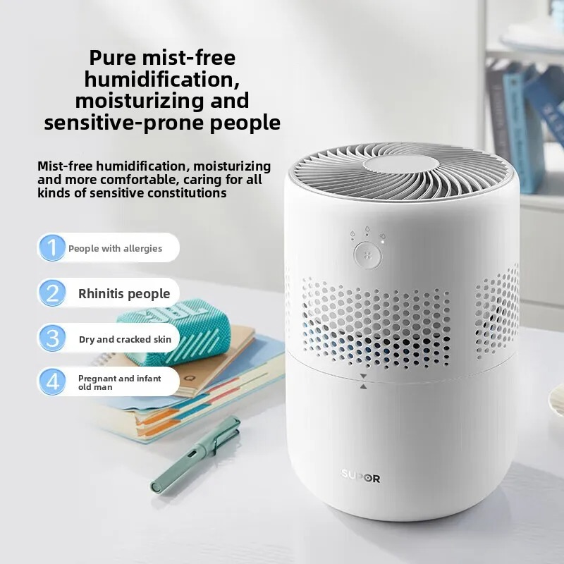 Humidifier Nursery Quiet - ミストフリークールミスト加湿器 – 2.5Lタンク付き超音波アロマディフューザー、寝室、子供部屋、オフィスデスク向け静音運転