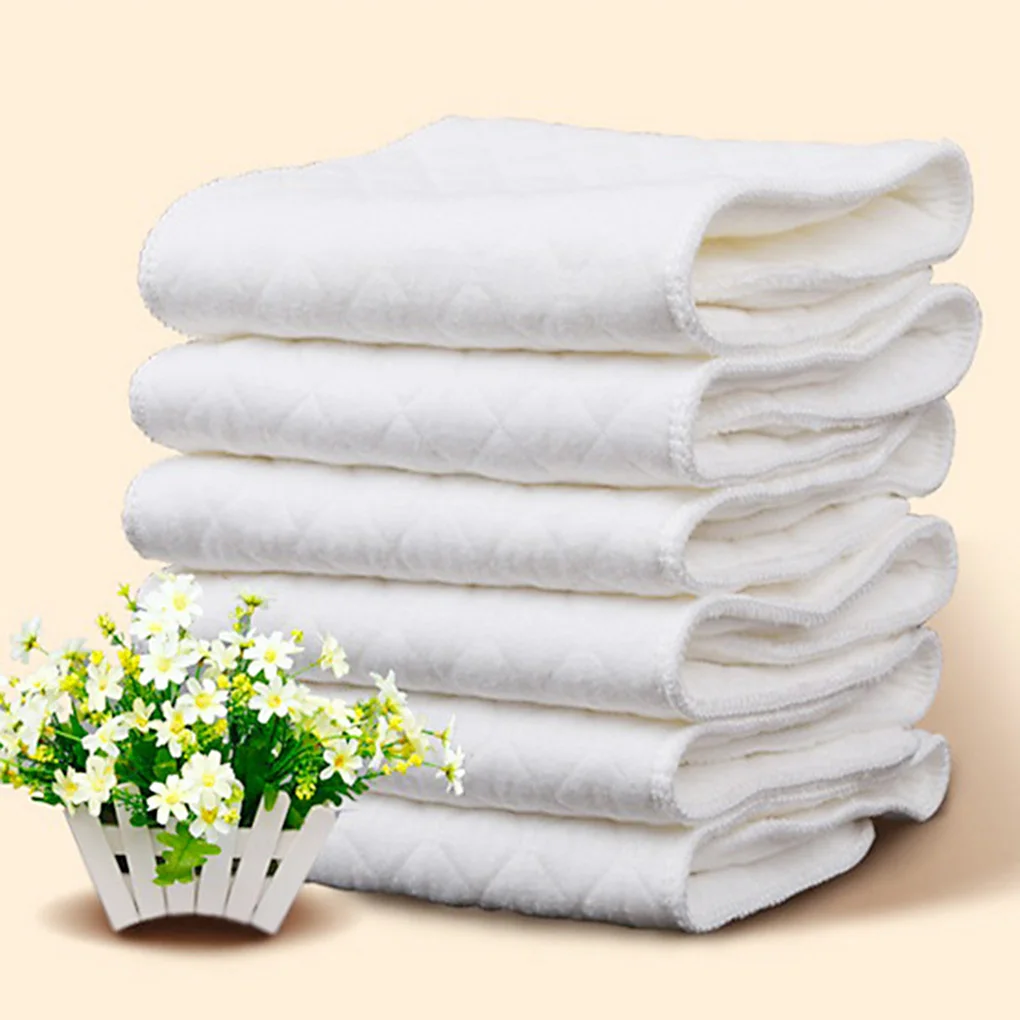 Diaper Pail Odor - 10 個綿おむつ子供洗える再利用可能なベビーおむつパッド折りたたみ子供おむつ交換パッドアクセサリー