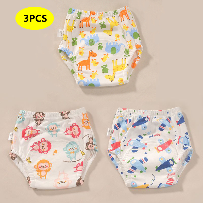 Diaper Pail Odor - 新生児トレーニングパンツベビーショーツ無地洗える下着ベビー少年少女布おむつ再利用可能なおむつ幼児パンティー