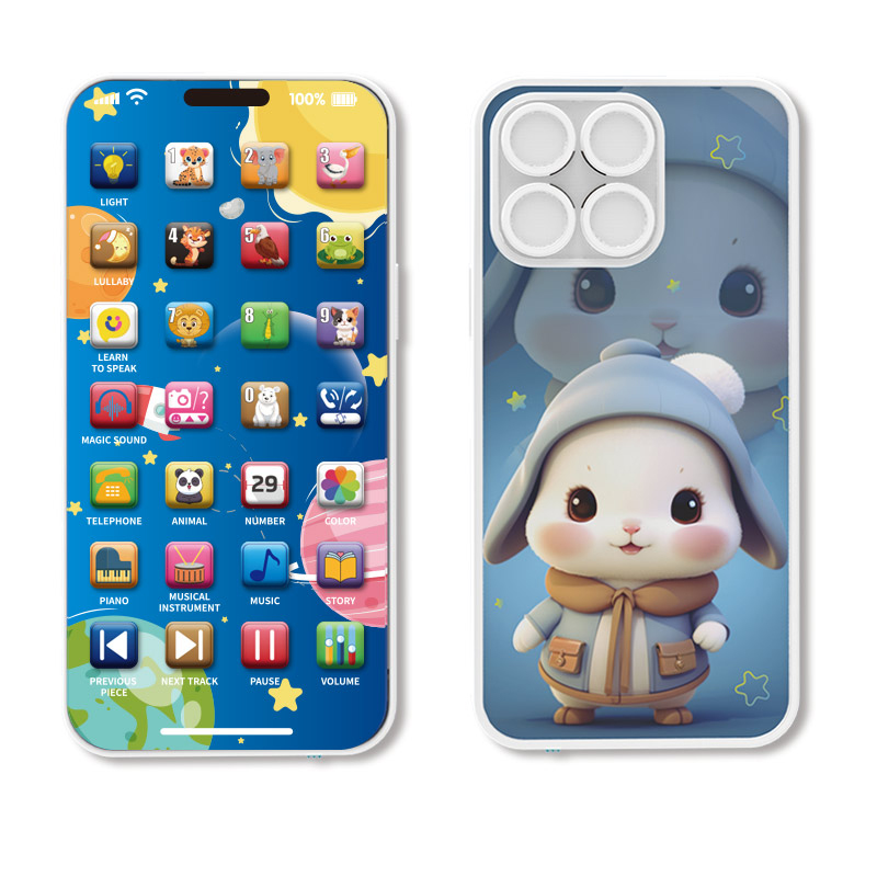 Baby Nursery Mobile - 赤ちゃん電話音楽おもちゃ多機能サウンドマシン子供幼児 USB 充電早期学習教育携帯電話ギフト