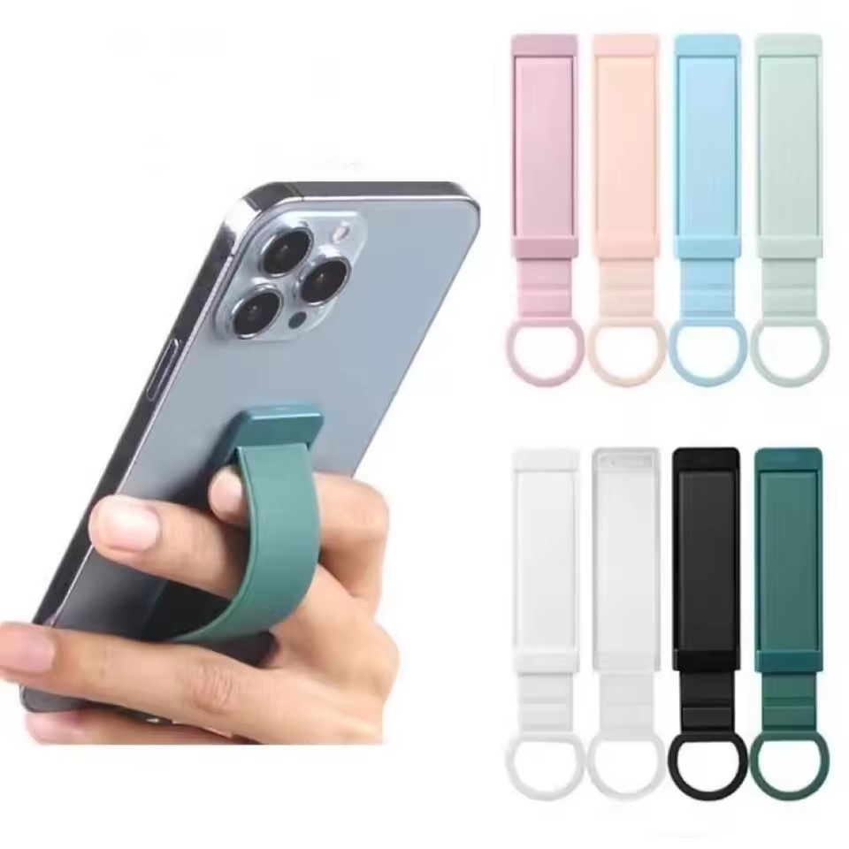 Mobile Hanger Arm - ユニバーサルリストバンドフィンガーホルダー目に見えないバックル携帯電話バックステッカーデスクブラケット伸縮式プッシュプルハンドルグリップスタンド