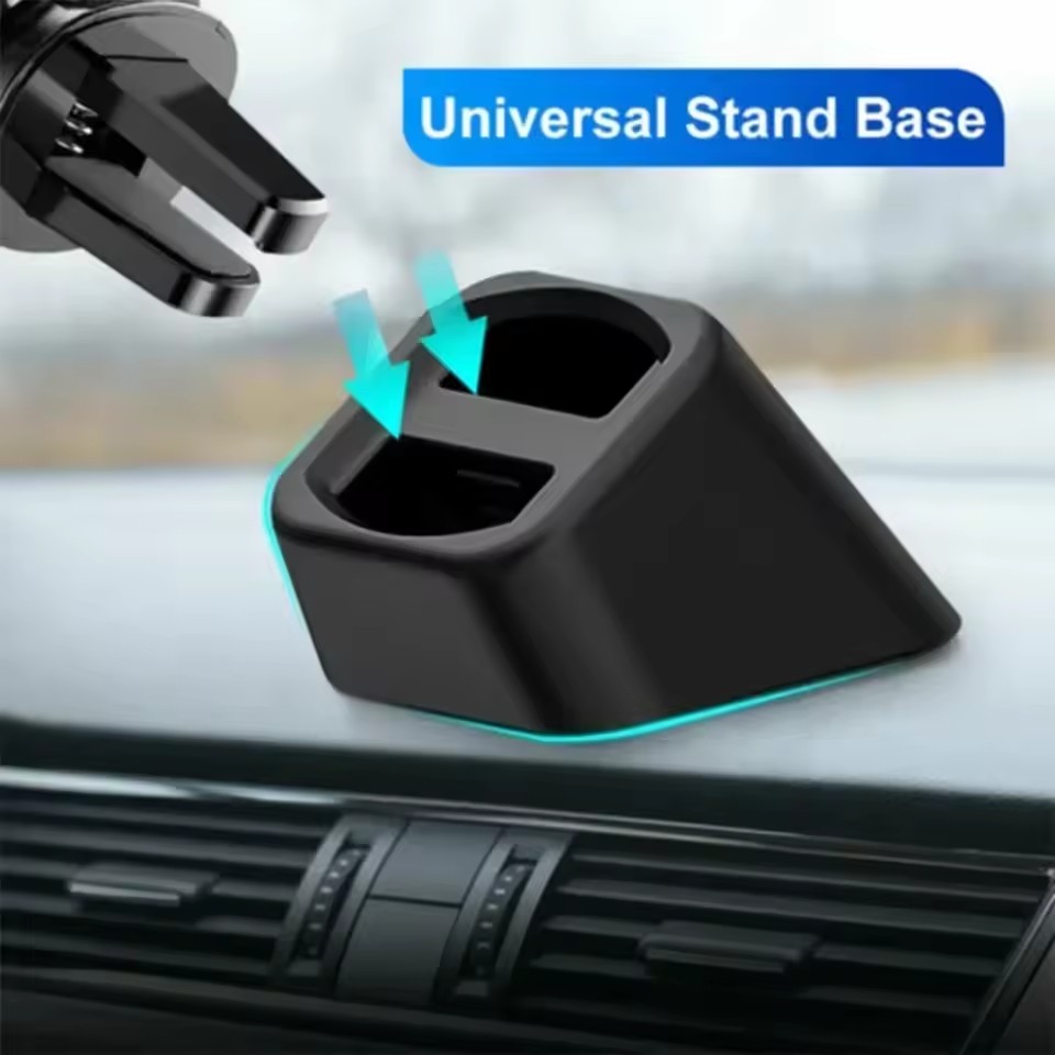 Mobile Hanger Arm - 車載用ユニバーサル携帯電話ブラケットベース、ダッシュボード用携帯電話ホルダー、車内エアコン吹き出し口クリップ式携帯電話GPSスタンドクレードル、カーアクセサリー