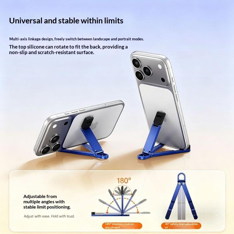 折りたたみ式ミニキーホルダー型携帯電話スタンド、多角度調整可 - Mobile Hanger Arm のレビューと価格