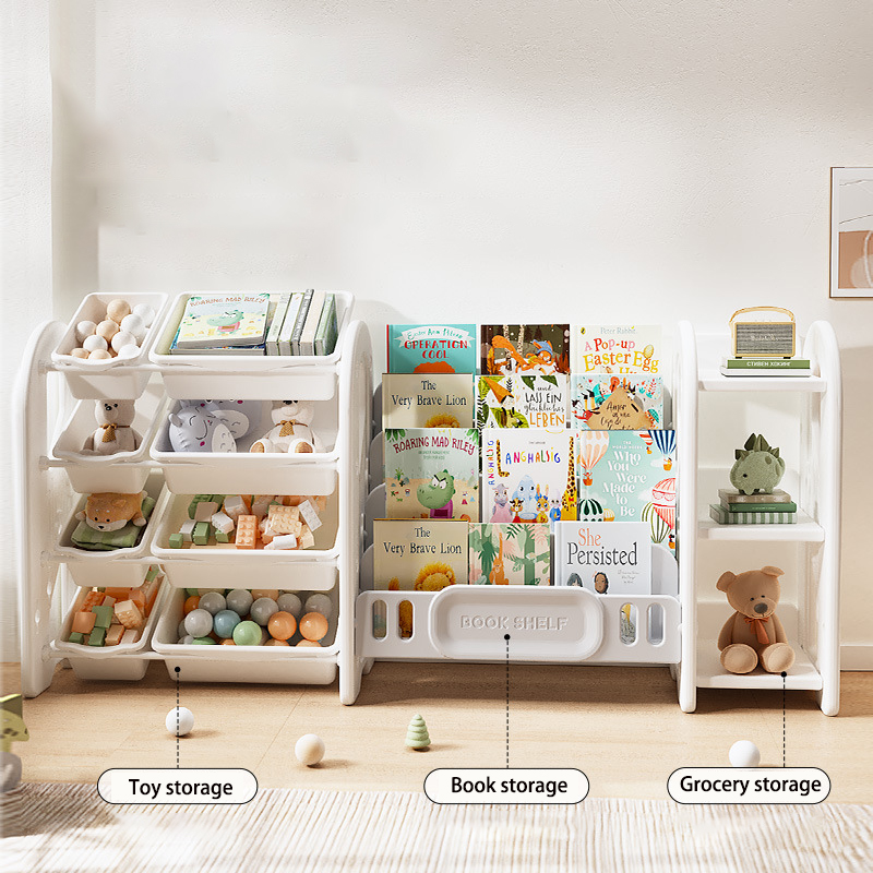 子供のおもちゃ収納ラック家庭用赤ちゃん絵本収納キャビネット本 - Baby Nursery Bookshelf のレビューと価格