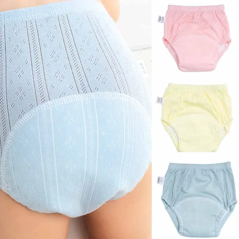 3 ピース/ロット新生児トレーニングパンツ綿薄い夏ベビーショ - Diaper Pail Odor のレビューと価格