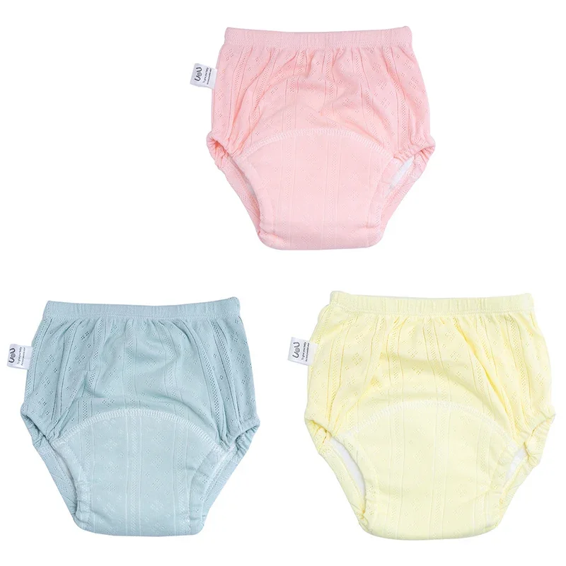 3 ピース/ロット新生児トレーニングパンツ綿薄い夏ベビーショ - Diaper Pail Odor のレビューと価格