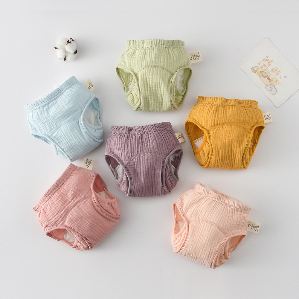 通気性のあるベビートレーニングパンツ防水おむつ綿ガーゼ洗える - Diaper Pail Odor のレビューと価格