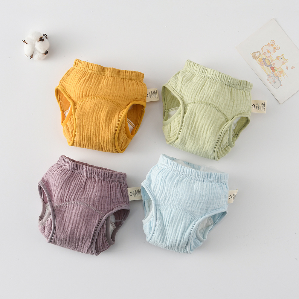 通気性のあるベビートレーニングパンツ防水おむつ綿ガーゼ洗える - Diaper Pail Odor のレビューと価格