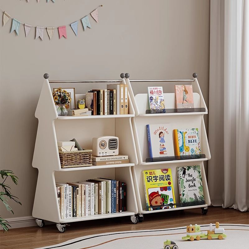 子供用本棚 移動式両面収納棚 床置き小型シンプル本棚 家庭用 - Baby Bookshelf Small のレビューと価格
