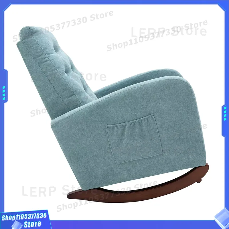 木製ベビーロッキングチェア、ハイバックタフテッドカジュアルケ - Baby Nursery Rocking Chair のレビューと価格