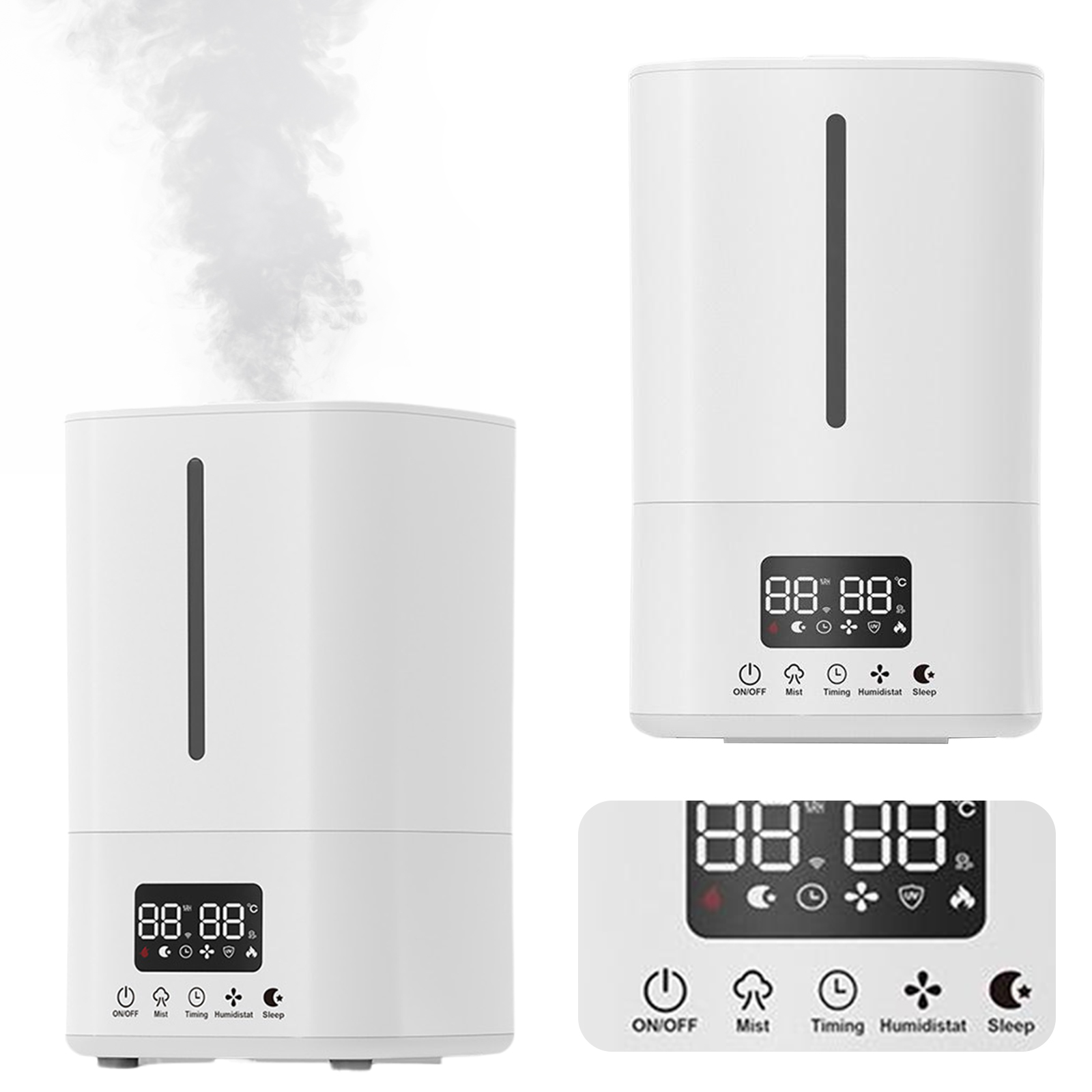 5L 空気清浄機能付き加湿器 クールミスト加湿器 静音加湿器 - Humidifier Nursery Quiet のレビューと価格