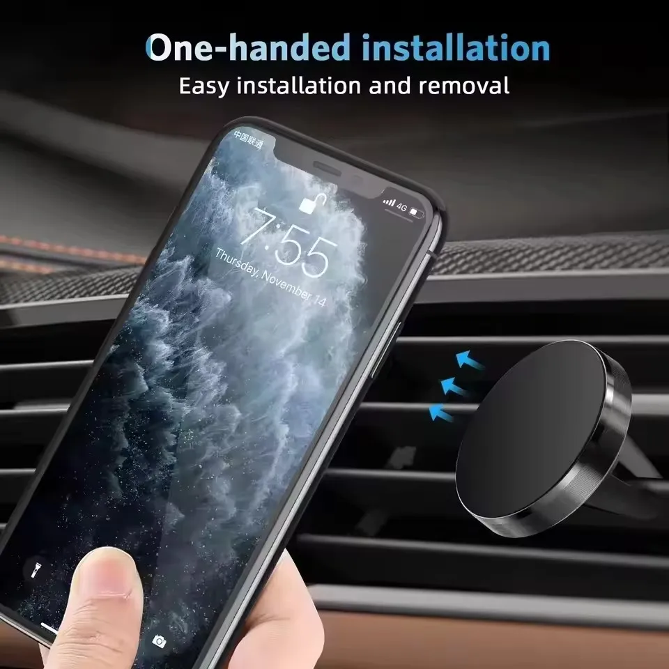 磁気式車載スマホホルダー エアコン吹き出し口用 スマートフォ - Mobile Hanger Arm のレビューと価格
