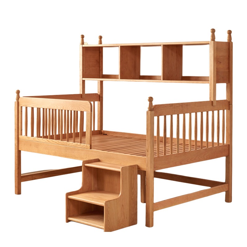 すべて無垢材の子供用ベッド 男の子と女の子用 チェリーウッド - Baby Bookshelf Small のレビューと価格