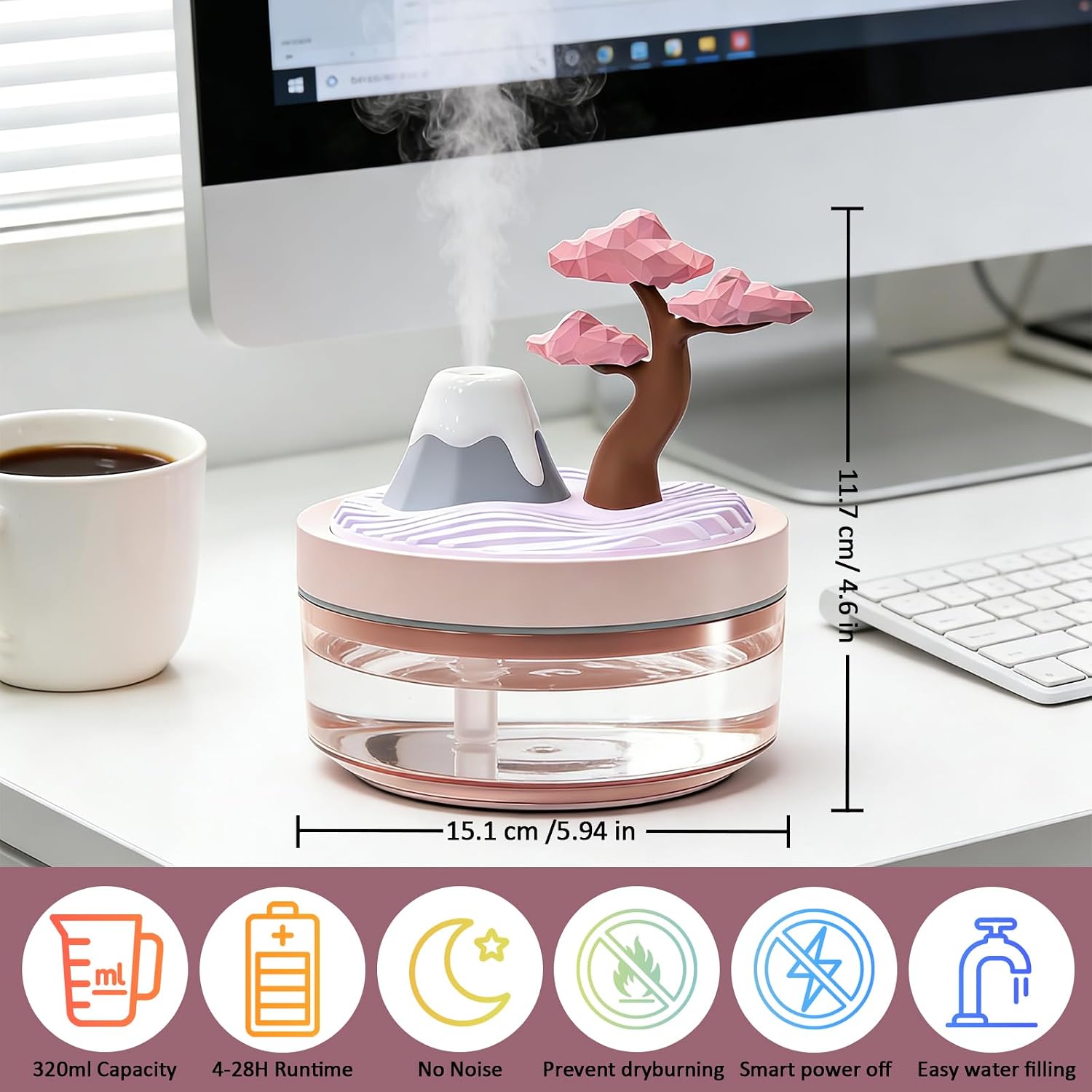 2026年新アップグレード版 チェリーブロッサムクールミスト - Humidifier Nursery Quiet のレビューと価格