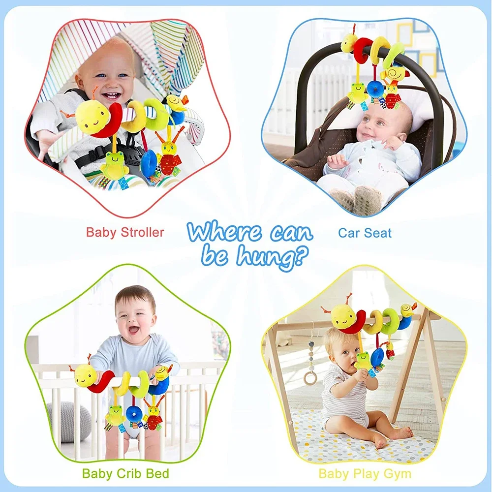 スパイラルベビーカーおもちゃ 新生児ぬいぐるみ 吊り下げ式ベ - Baby Nursery Mobile のレビューと価格