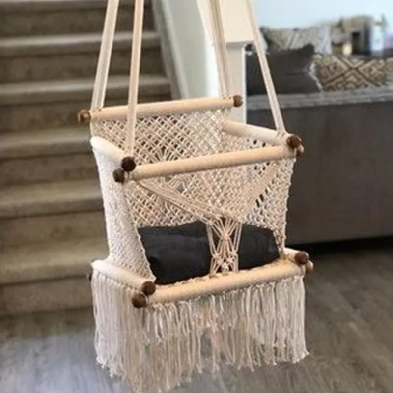新生児用木製吊り下げ式ロッキングチェア、快適なベビースイング - Baby Nursery Rocking Chair のレビューと価格