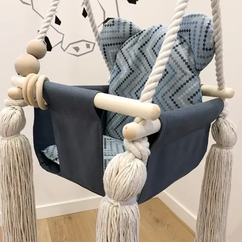 新生児用木製吊り下げ式ロッキングチェア、快適なベビースイング - Baby Nursery Rocking Chair のレビューと価格