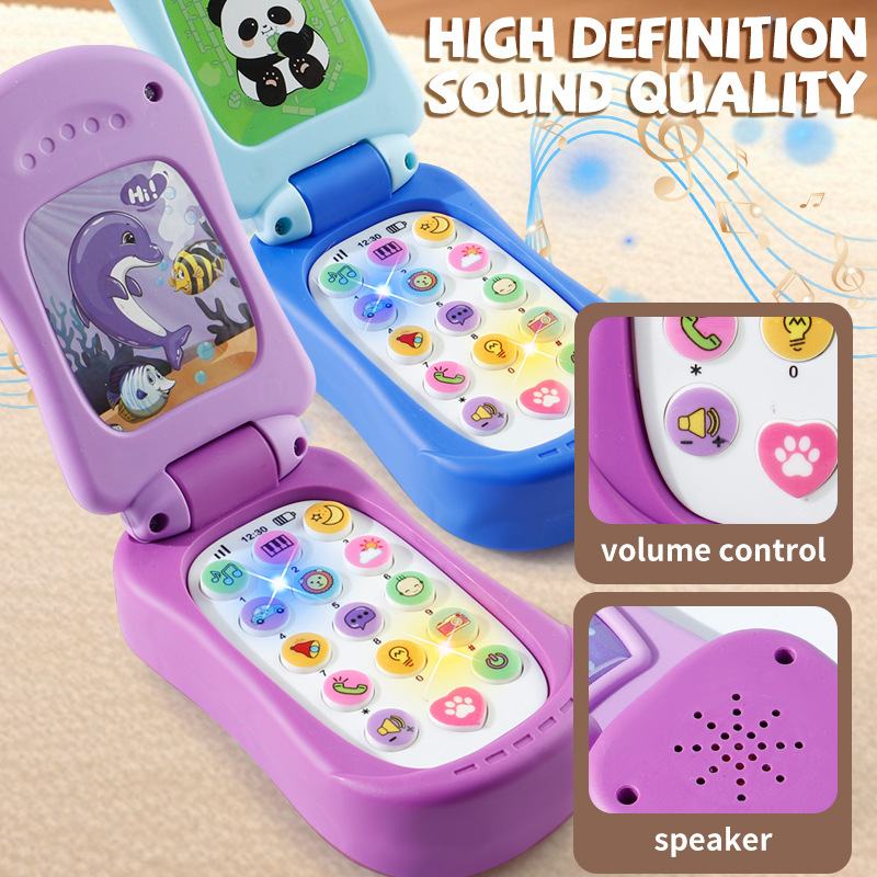 パズル早期教育音楽携帯電話漫画シミュレーションフリップ電話赤 - Baby Nursery Mobile のレビューと価格