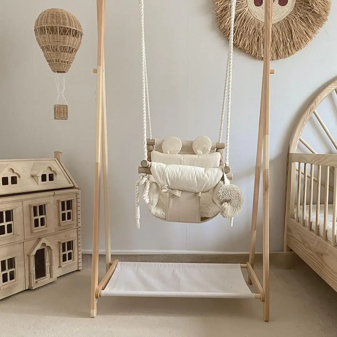 ベビー室内ハンギングスイング、幼児用ハンギングチェア、小型バ - Baby Nursery Rocking Chair のレビューと価格