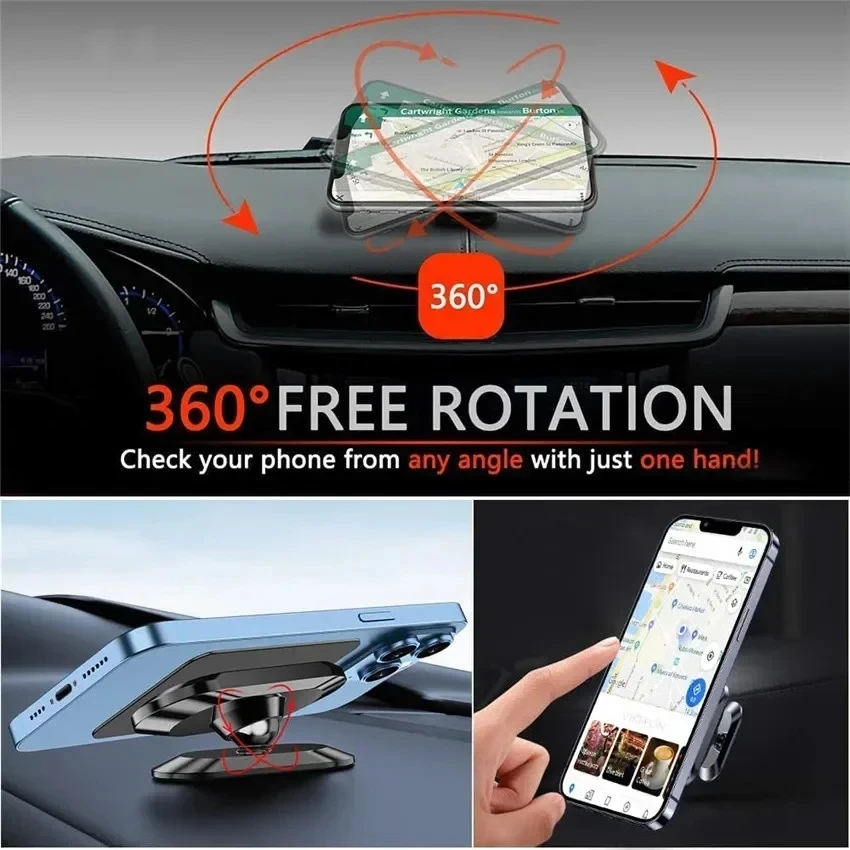 360 °   マグネット式車載スマホホルダー 磁石 スマー - Mobile Hanger Arm のレビューと価格