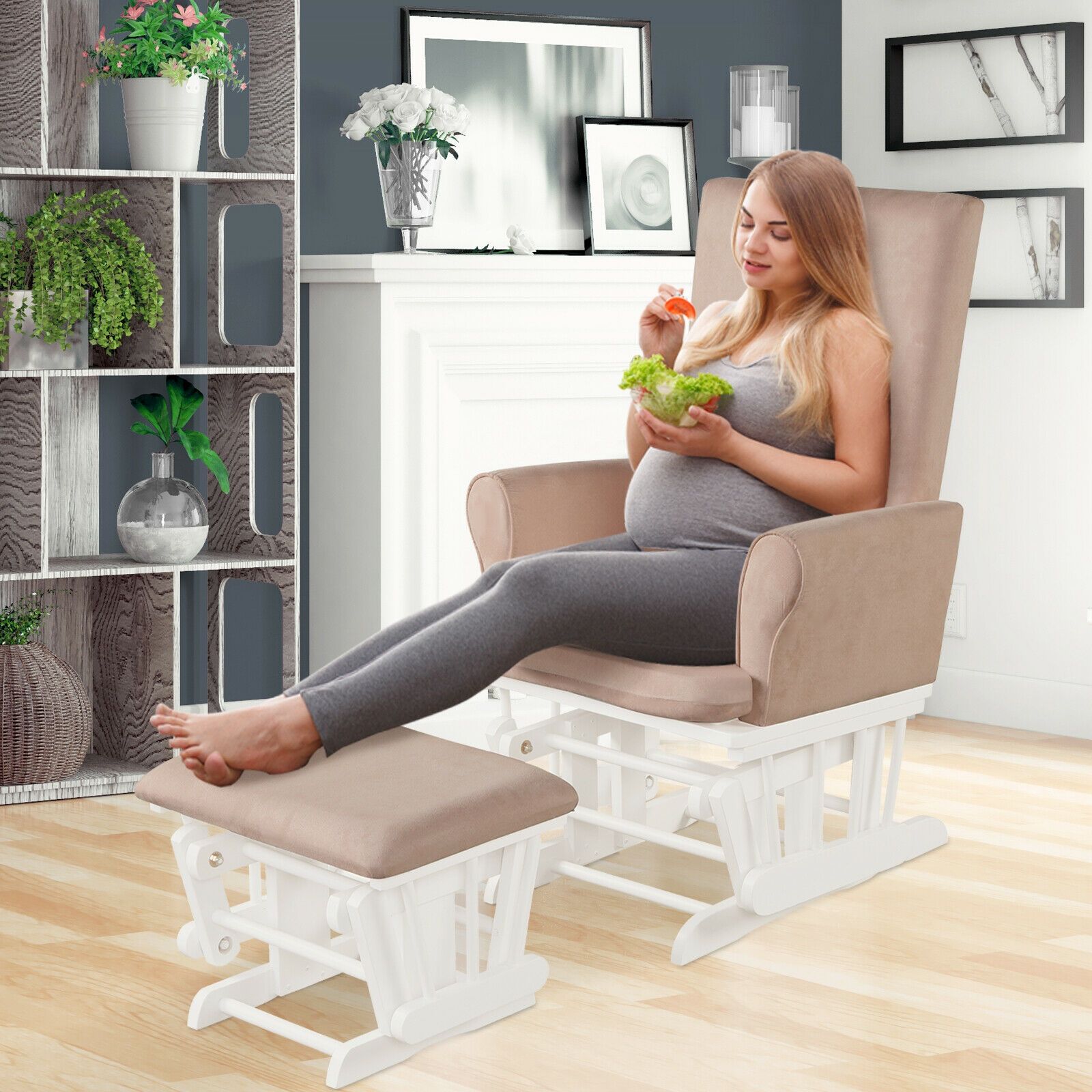 ベビーナーサリーリラックスロッカーロッキングチェアグライダー - Baby Nursery Rocking Chair のレビューと価格