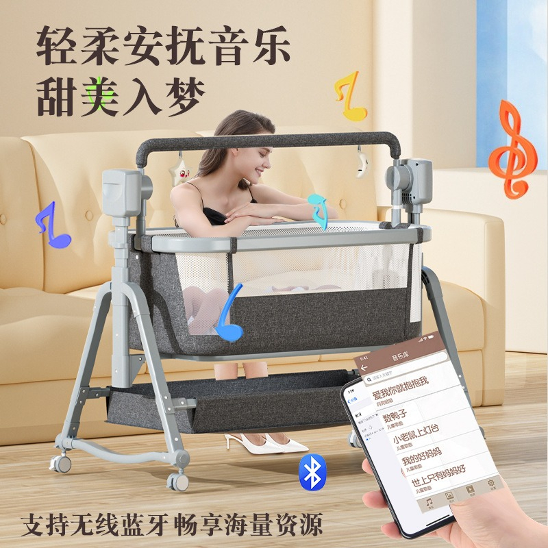 多機能電動ベビーゆりかご、新生児用ベッドサイドスリーパー付き - Baby Nursery Rocking Chair のレビューと価格