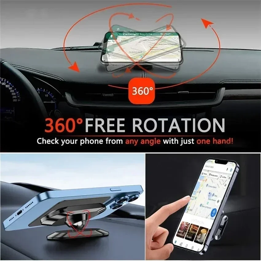 360 °   マグネット式車載スマホホルダー マグネット式 - Mobile Hanger Arm のレビューと価格