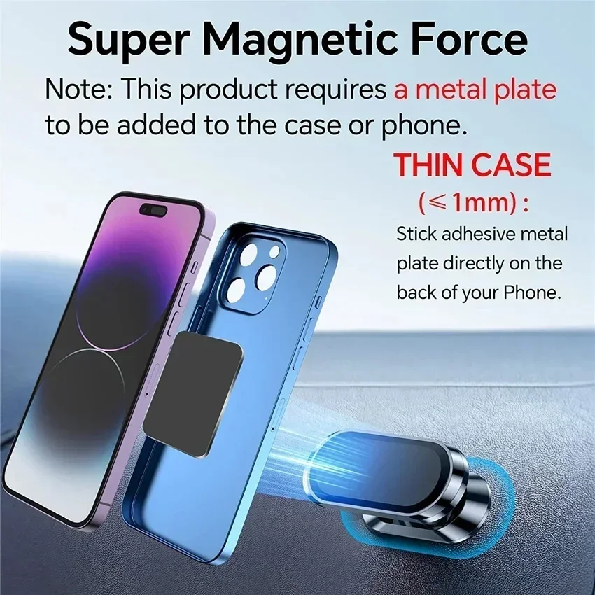 360 °   マグネット式車載スマホホルダー マグネット式 - Mobile Hanger Arm のレビューと価格