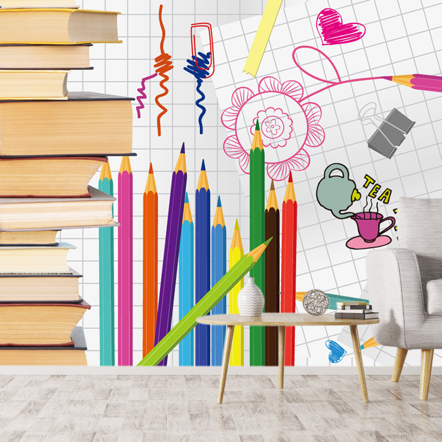 リビングルーム、本、絵画の壁、家の装飾、子供部屋、ベビーベッ - Baby Nursery Water のレビューと価格