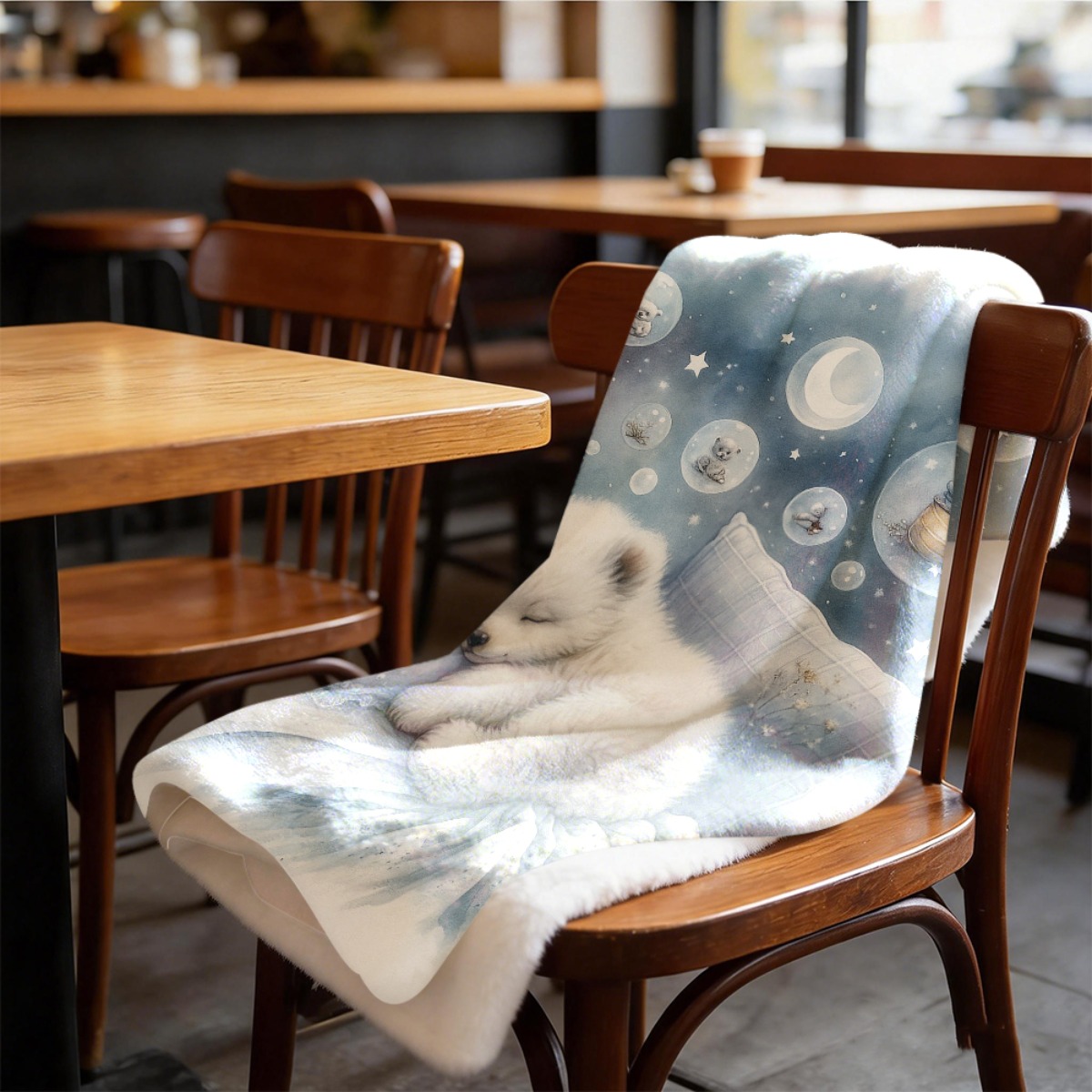 心地よいシロクマ柄のベビーブランケット、フランネルプラッシュ - Baby Nursery Bedding Sets のレビューと価格