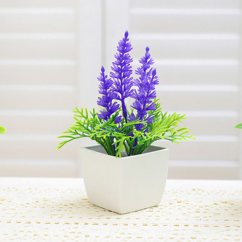 造花の小さな鉢植えは、家の装飾、オフィス、窓辺や本棚の装飾に - Baby Bookshelf Small のレビューと価格