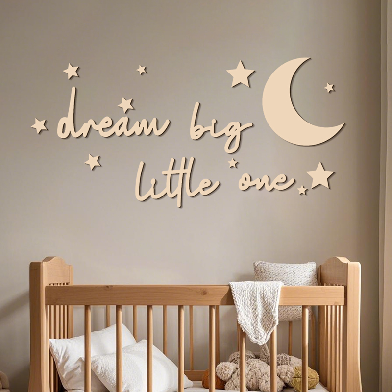 Dream Big Little One 木製看板 ウォール - Baby Nursery Package のレビューと価格