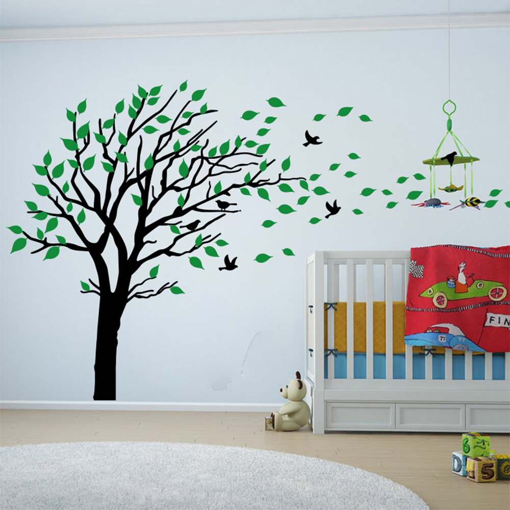大きな木の葉のウォールステッカー,赤ちゃんの部屋,子供部屋, - Baby Nursery Tree のレビューと価格