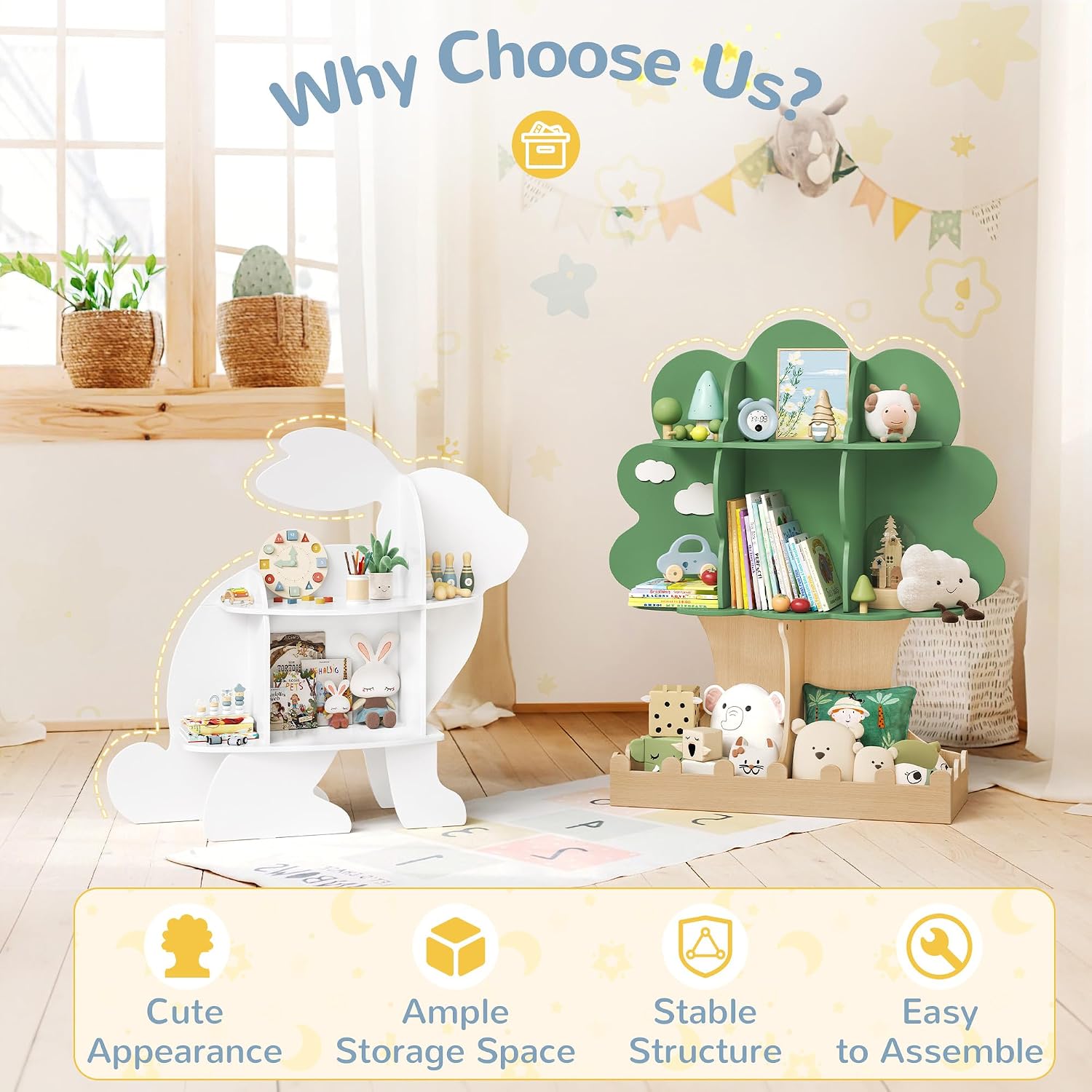 幼児用ツリー型本棚 ベビーモンテッソーリ木製ブックケース 子 - Baby Nursery Tree のレビューと価格