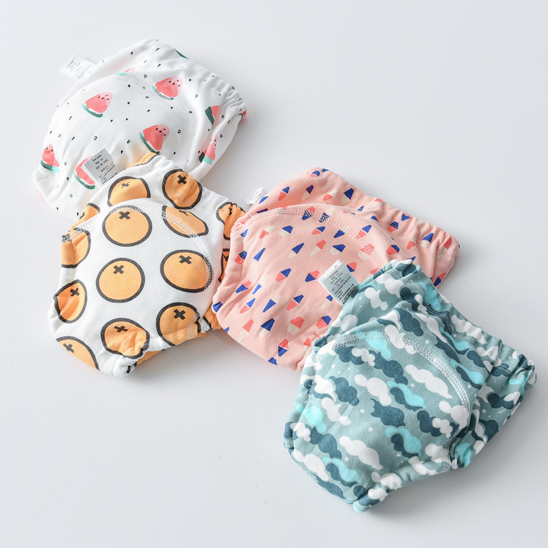 新しい赤ちゃん防水トレーニングパンツかわいい綿ベビーおむつ幼 - Diaper Pail Odor のレビューと価格