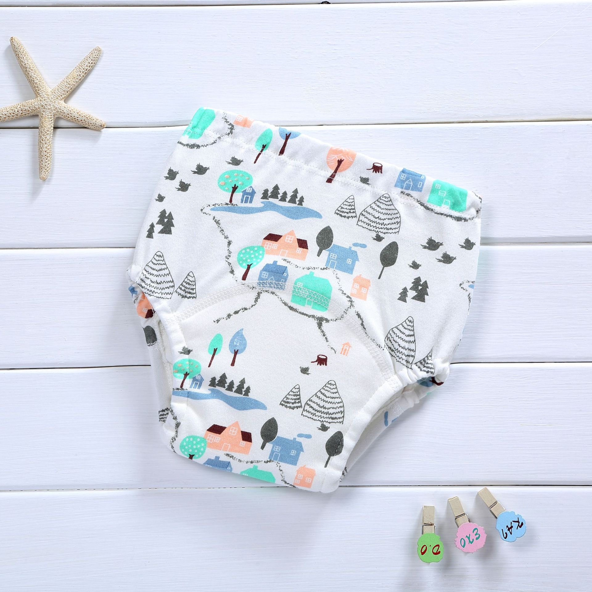 新しい赤ちゃん防水トレーニングパンツかわいい綿ベビーおむつ幼 - Diaper Pail Odor のレビューと価格