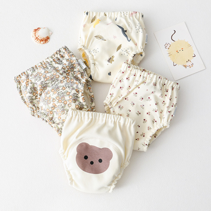 綿ベビートレーニングパンツ子供用おむつ防水下着幼児パンティー - Diaper Pail Odor のレビューと価格