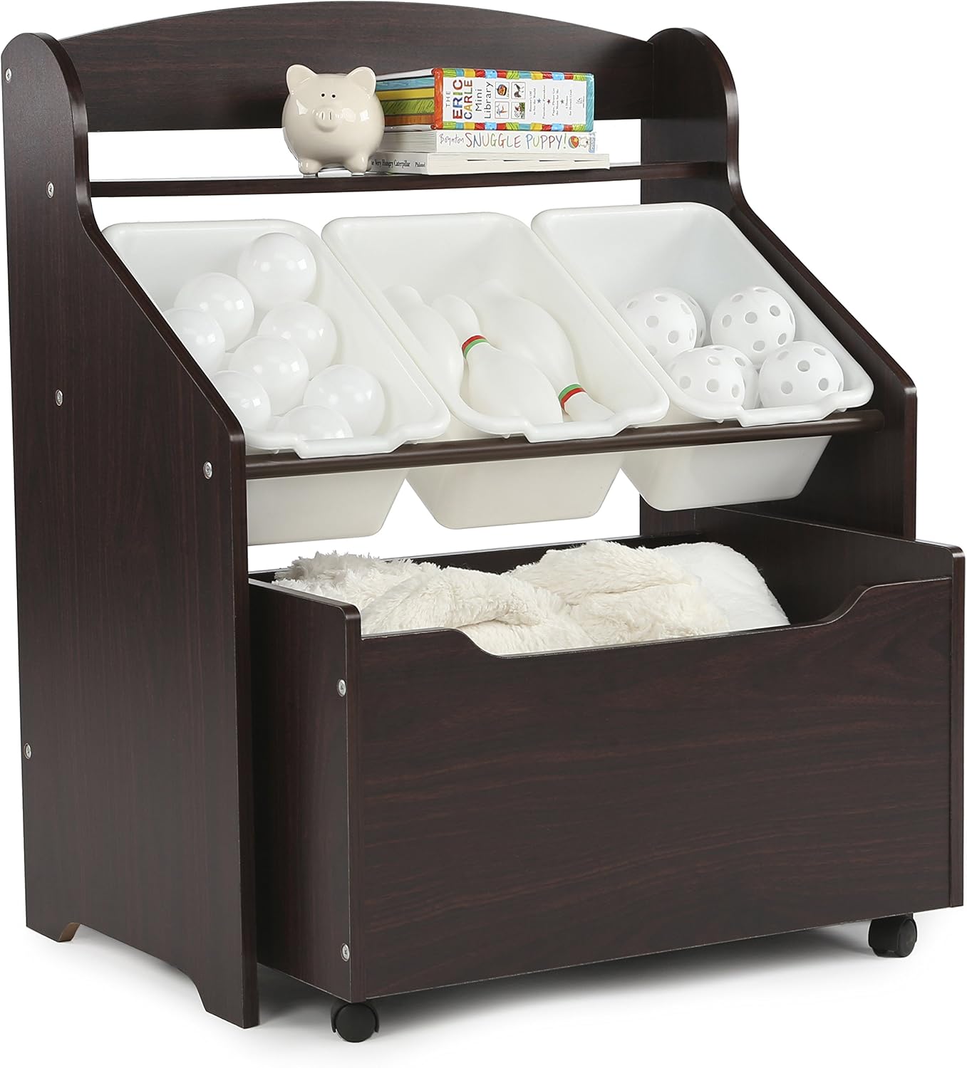 3 in 1 キッズブックシェルフ おもちゃ収納オーガナイザ - Baby Nursery Bookshelf のレビューと価格