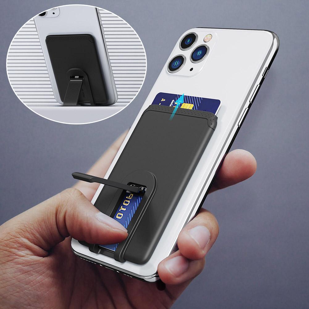 シリコン製スマホカードホルダー - 粘着ステッカーポケット付 - Mobile Hanger Arm のレビューと価格