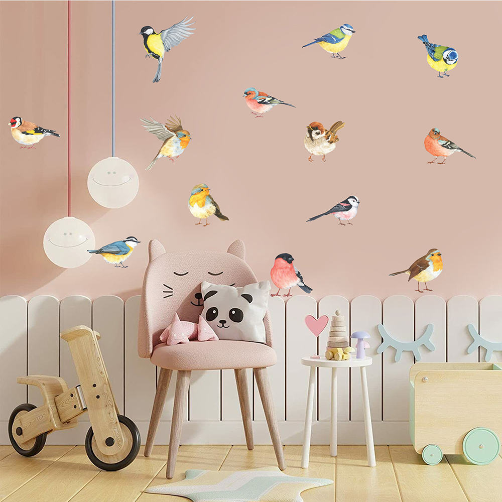 13 個小鳥ウォールステッカーベビー保育園キッズルーム鳥の枝 - Baby Nursery Package のレビューと価格