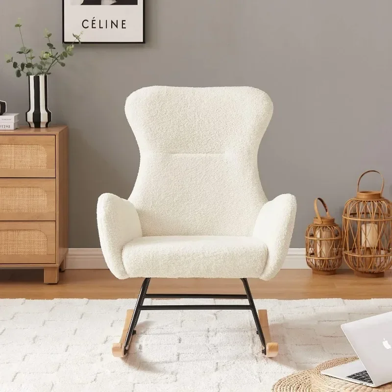 ハンソンズ ロッキングチェア ナーサリー、モダンなアクセント - Baby Nursery Rocking Chair のレビューと価格