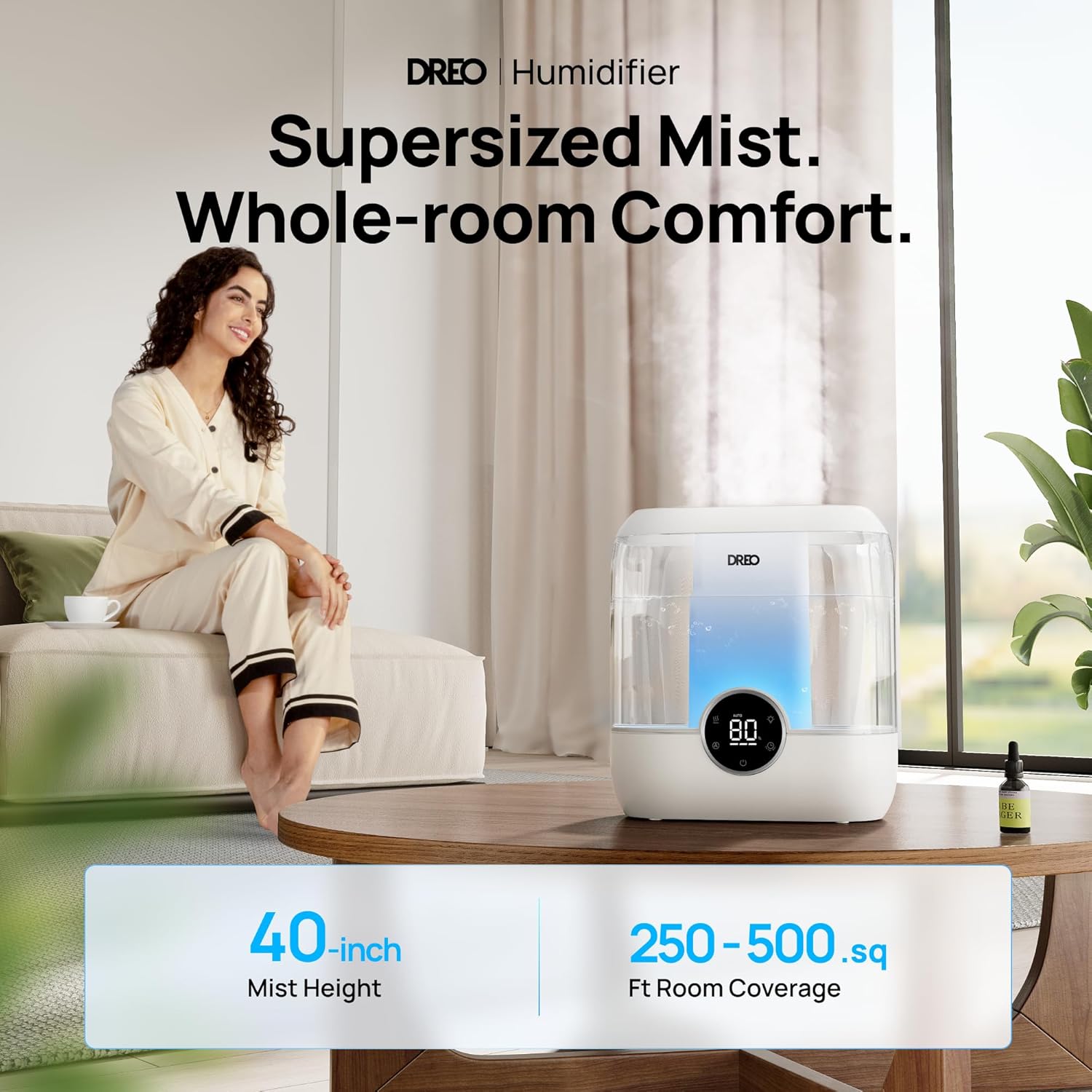 Dreo 6L トップフィル加湿器 静音 8 DB 調節可能 - Humidifier Nursery Quiet のレビューと価格