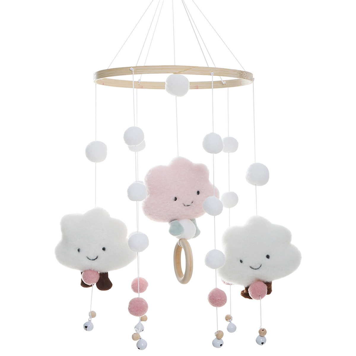 モバイル風鈴 クラウド人形付き ハンモック ベルグリップ ト - Baby Nursery Mobile のレビューと価格