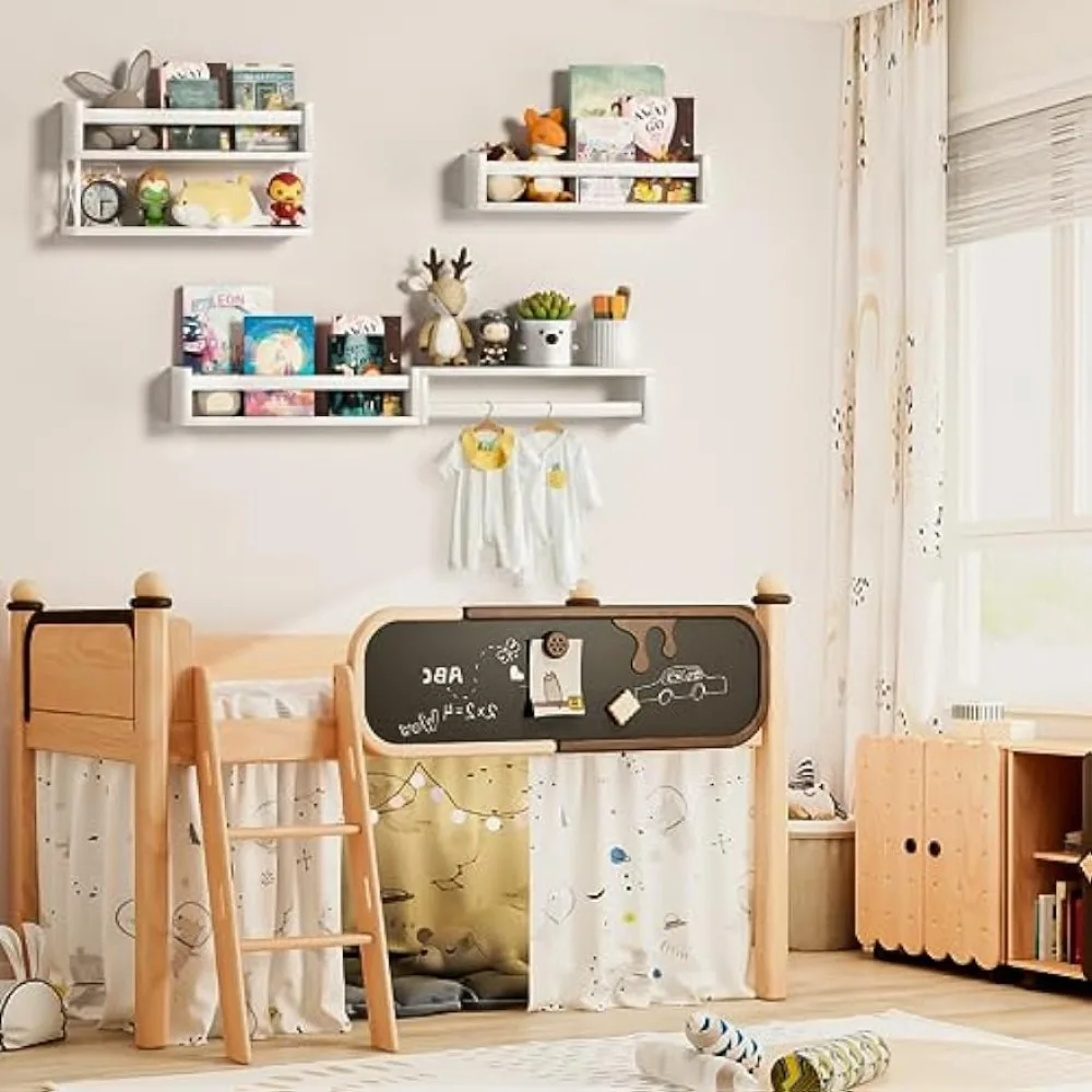 QimCoor保育園用本棚4+1セット、16.5インチの子供 - Baby Nursery Bookshelf のレビューと価格