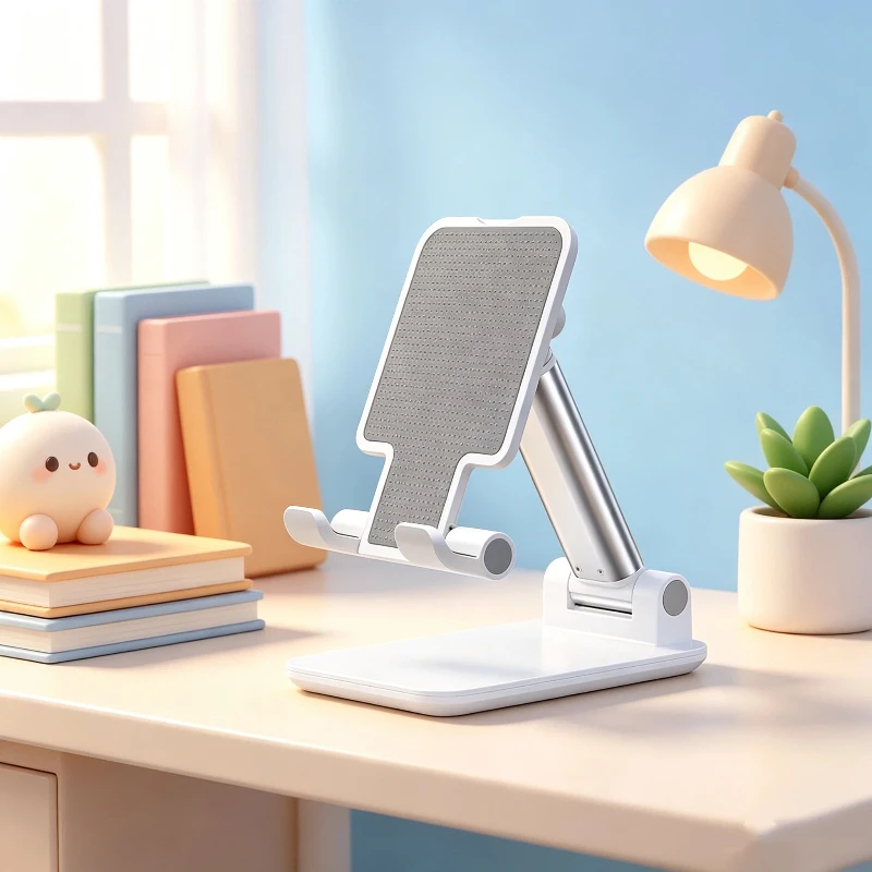 新しい金属製デスクトップタブレットホルダー、折りたたみ式拡張 - Mobile Hanger Arm のレビューと価格