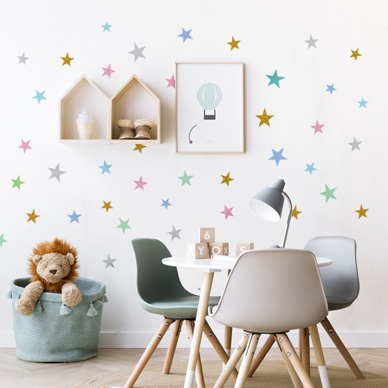 子供部屋用の星のウォールステッカー,家の装飾,芸術的な壁紙 - Baby Nursery Package のレビューと価格